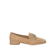 Alma EN Pena Rhinestone Stirrup Moccasin Beige, Dam