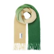 Ganni Ombre Fransad Mohair Halsduk Multicolor, Dam