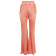 Balmain Pre-owned Pre-owned Stickat nederdelar Orange, Dam