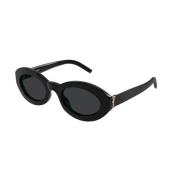 Saint Laurent Svarta solglasögon med SL M136 Black, Dam