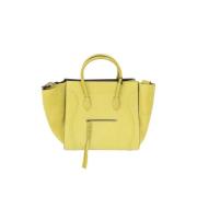 Celine Vintage Pre-owned Laeder handvskor Green, Dam