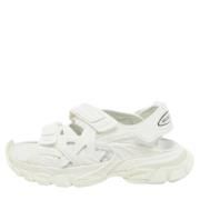 Balenciaga Vintage Pre-owned Gummi sandaler White, Dam