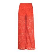 Cult Gaia Stilfull Pant för Modemedveten Garderob Red, Dam