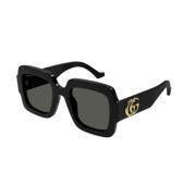 Gucci Svart Grå Solglasögon Gg1547S Black, Dam