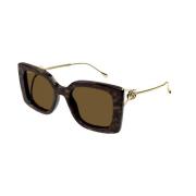 Gucci Brun Havana Solglasögon Gg1567Sa 002 Brown, Dam