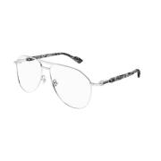 Gucci Silver Transparent Solglasögon Gg1220S 006 Gray, Dam