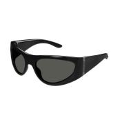 Gucci Svart Grå Solglasögon Gg1575S Modell Black, Dam