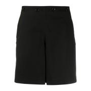 Kenzo Högmidjade svarta D Bermuda shorts Black, Dam