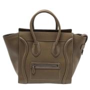 Celine Vintage Pre-owned Laeder totevskor Gray, Dam