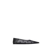 Givenchy Mesh Flat Ballerina Skor Plumetis Black, Dam