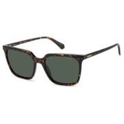 Polaroid Stylish Sunglasses in Dark Havana/Green Brown, Dam