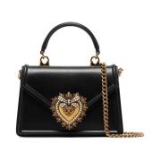 Dolce & Gabbana Svart Sacred Heart Kedjetaske Black, Dam