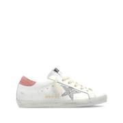 Golden Goose Distressed Sneakers med Star Patch White, Dam