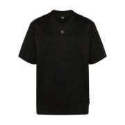 Fendi Svart Jersey Crew Neck Logo T-shirt Black, Herr
