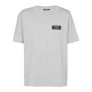 Balmain T-shirt med Pierre-etikett Gray, Herr