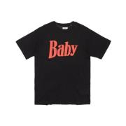 ERL Svart Baby Print Bomull T-shirt Black, Herr