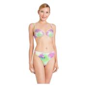 Twinset Multifärgad Havskläder Bikini med Strass Multicolor, Dam