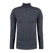 Xagon Man Merino Wool Sweater med Ribbed Finish Gray, Herr