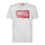 Diesel Justerbar Q6 T-shirt White, Herr