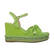 Alma EN Pena Rhinestone Kilklack Sandal Green, Dam