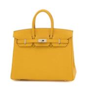 Hermès Vintage Pre-owned Laeder handvskor Yellow, Dam