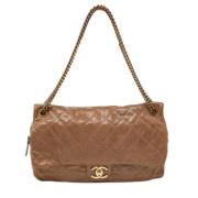 Chanel Vintage Pre-owned Tyg chanel-vskor Brown, Dam