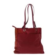 Prada Vintage Pre-owned Canvas prada-vskor Red, Dam