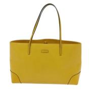 Gucci Vintage Pre-owned Laeder totevskor Yellow, Dam