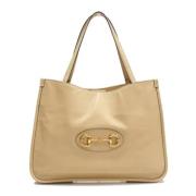 Gucci Vintage Pre-owned Laeder totevskor Beige, Dam