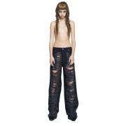 Darkpark Shredded Denim Jeans Black, Dam