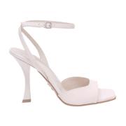 Sergio Levantesi Beige Lackläder Sandal Beige, Dam