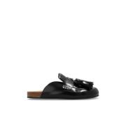 JW Anderson Läder Slides Black, Herr