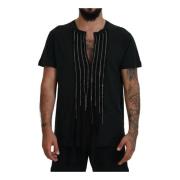 Dsquared2 Kedja utsmyckad kortärmad T-shirt Black, Herr