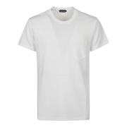 Tom Ford Casual Bomull T-shirt White, Herr