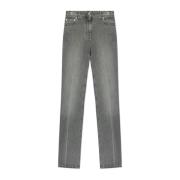 Versace Straight-leg jeans Gray, Dam