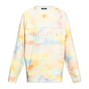 Balmain Sweatshirt med Logo Multicolor, Herr