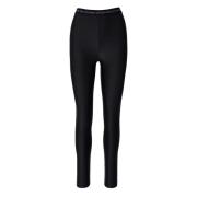 Versace Jeans Couture Svarta Blank Leggings Black, Dam