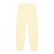 Ganni EcoLife® Polyester Bomull Jogging Bottoms Yellow, Dam
