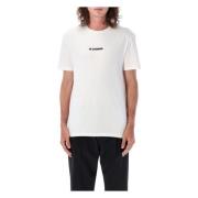 Jil Sander Logot-shirt Vit Aw23 White, Herr