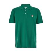 Maison Kitsuné Fox Head Patch Polo Grön Green, Herr