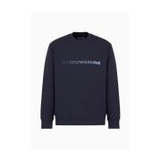 Emporio Armani Stiliga Sweatshirts & Hoodies Kollektion Blue, Herr