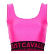 Roberto Cavalli Rosa Slim Fit Damtopp Pink, Dam