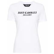 Roberto Cavalli Stiliga vita T-shirts och Polos White, Dam
