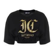 Roberto Cavalli Svarta T-shirts och Polos Black, Dam