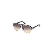 Tom Ford Blank Svart Solglasögon Ft0929 Multicolor, Herr