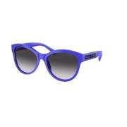 Chanel Blå Ram Grå Gradientglasögon Blue, Dam