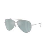 Ray-Ban Aviator Reverse Solglasögon Silver Gray, Unisex