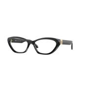 Versace Stilfull Svart Ram Glasögon Black, Unisex