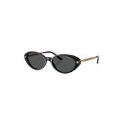 Versace Svarta solglasögon med originalfodral Black, Dam