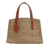 Coach Pre-owned Pre-owned Canvas handvskor Brown, Dam
